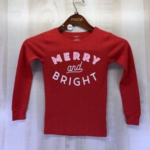 Carter’s Girls Merry and Bright Hanley Red Long Sleeve Size 8-7852